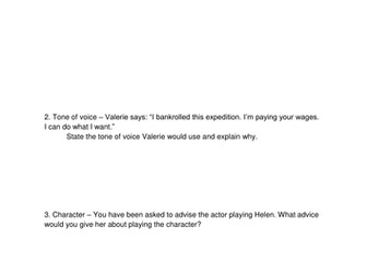 The Lost Tomb of Pharaoh Callahot: a script and activity sheet