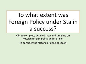 Foreign Policy Stalin