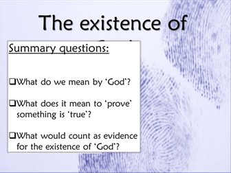 The Existence of God