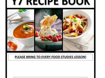 Recipe book suitable for KS3: Year 7