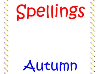 YEAR 6 AUTMN SPELLING HOMEWORK BOOKLET