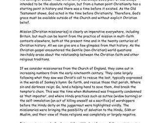 New A Level OCR Developments in Christian thought  Lesson 4 Inclusivism