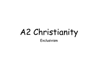 NEW OCR A2 CHRISTIANITY RELIGIOUS PLURALISM AND THEOLOGY 2016