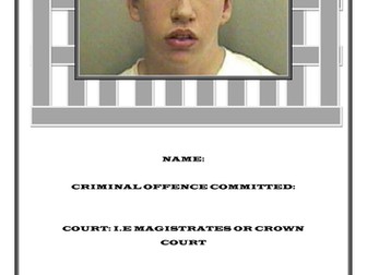 Criminal law starter activity