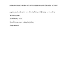 AQA Atomic Structure Atoms C1.1 - periodic table battleships