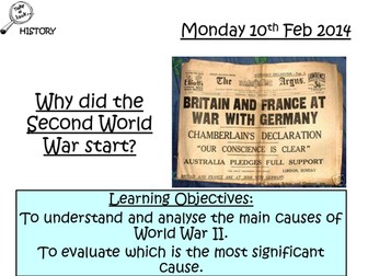 Causes of WW2/Hitler's foreign policy