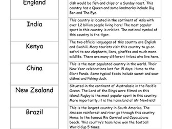 Our World KS2/KS3 English Unit of Work with Resources