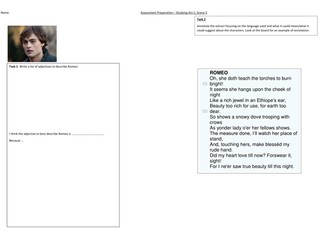 Analysing Romeo in Act 1 Scene 5