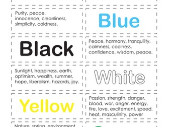 Colour Psychology Card Sort