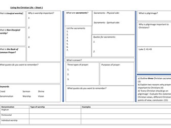 Living the Christian Life Edexcel