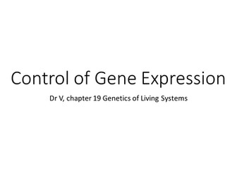 Control of Gene Expression OCR A2 Biology