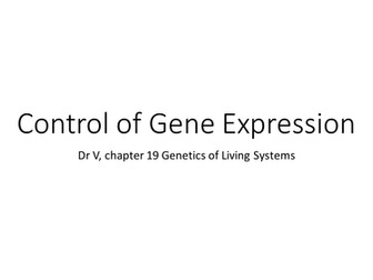 Control of Gene Expression OCR A2 Biology