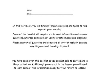 DRAMA NON PARTICIPANT WORKBOOK / NON PRACTICAL ACTIVITIES