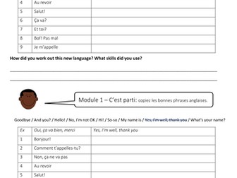 Expo 1 French - Module 1, C'est Parti - 'Introductions' - 5 resources