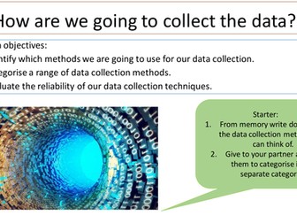 EDEXCEL A Level (2016) Independent Investigation - Collecting Data