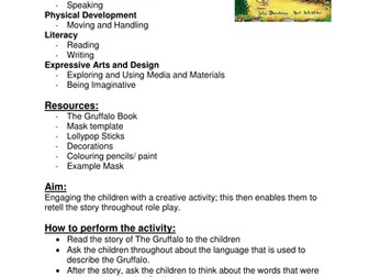 Gruffalo Masks Activity