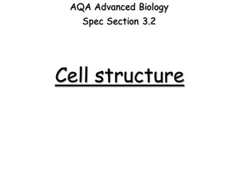 AQA AS Biology first 4 lessons cell structure and magnification