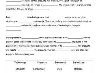 Technology in Production: Fill the Gaps