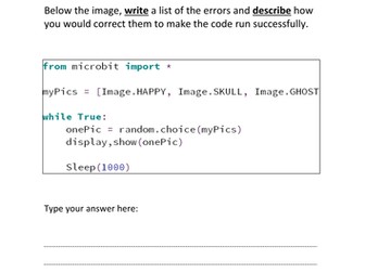 KS3 - MicroBit lesson 3/6, Lists, Random function