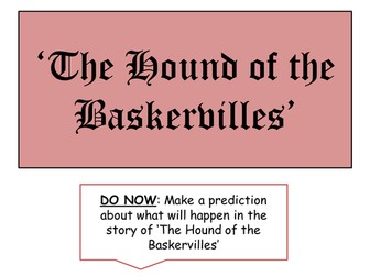 Gothic Literature- Hound of the Baskervilles