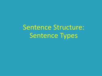 Simple, compound and complex sentences