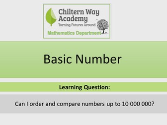 Ordering and Comparing Large numbers