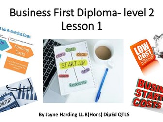 BTEC first level 2 - start-up costs & operating costs