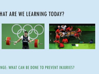 Edexcel GCSE PE 2016 (9-1 specification) Optimising Training & Preventing Injury