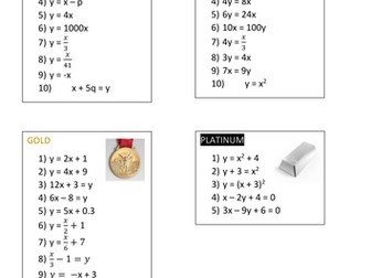 Rearranging Formulas Worksheet