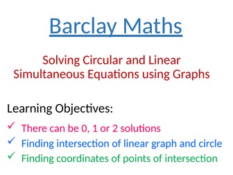 Solving Circular and Linear Equations using Graphs
