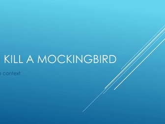 To Kill a Mockingbird: Context group presentation