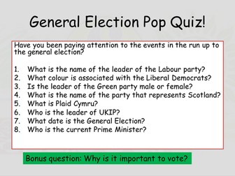 Voting and Political Parties