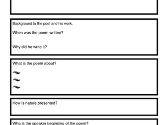 Kamikaze- Notes Writing Frame