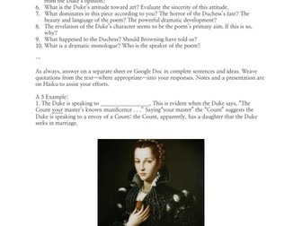 "My Last Duchess" Questions