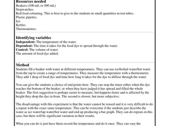 Lesson on scientific investigation - GCSE