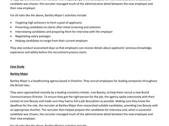 BTEC Level 3 Unit 8 Recruitment of staff