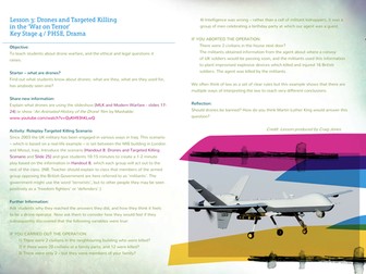 Drones and targetted killing in the 'War on Terror'