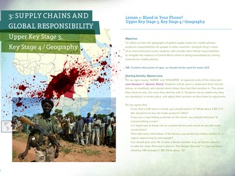 Supply chains and global responsibility: blood in your mobile phone?