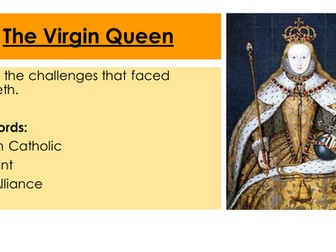 GCSE Edexcel (1-9) Elizabeth I lessons inc exam question