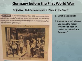 Germany before the WW1 - Kaiser + Naval Laws + Empire