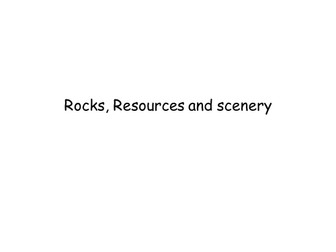 Geography revision - rocks,resources and scenery