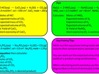 Quantitative Chem Revision TRIPLE, AQA Chemistry.