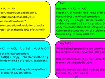 Quantitative Chem Revision FOUNDATION TRILOGY, AQA Chem.