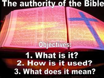 Authority of the bible