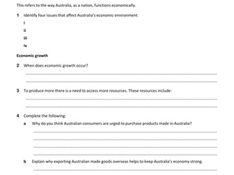 Year 7 Economics and Business