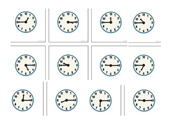 Telling the time - quarter to and quarter past times - Year 1