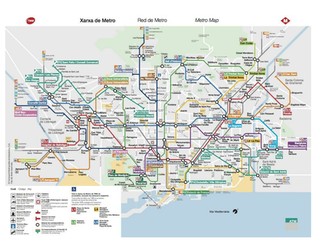 Barcelona Metro Map and questions