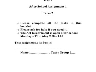 Year 7 Homework Assignment 2