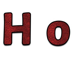 How To Train Your Dragon - Display Lettering (Red Dragon Scales)