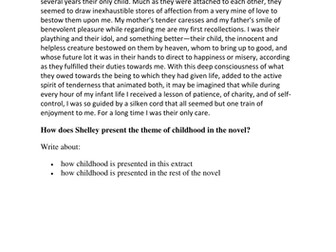 Frankenstein Assessment Pack